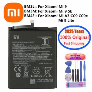 2025 년 100% 오리지널 Xiao mi 배터리 BM4F Xiaomi Mi 9 Lite Mi9 Lite / Mi A3 CC9 CC9e / Mi 9 SE Mi9 SE 전화 배터리