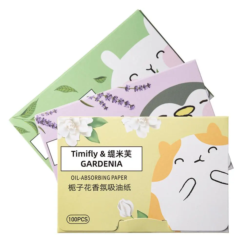 100Pcs 새로운 페이스 오일 블로팅 페이퍼 Protable Mattting Face Wipes 페이셜 클렌저 오일 컨트롤 오일 흡수 페이스 클리닝 도구