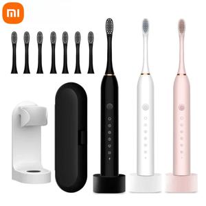 Xiaomi 전동 칫솔 충전식 USB 6 모드 음파 칫솔 IPX7 방수 여행용 박스 홀더 교체 헤드 신규