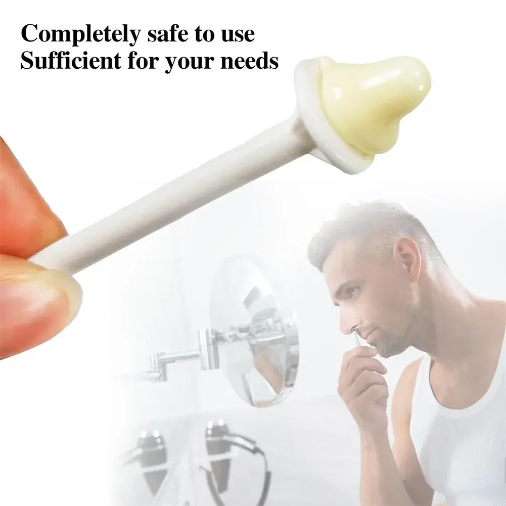 100PCS 코 왁스 스틱 무통 코 제모 도구 왁스 액세서리 밀랍 안전을위한 코 왁스 애플리케이터