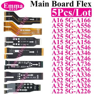 5Pcs 메인 보드 메인 플렉스 케이블 삼성 A33 A53 A73 A54 A55 A34 A24 A25 A15 A16 A52 A22 5G A336 A536 A556 A346 A546 A356 A166