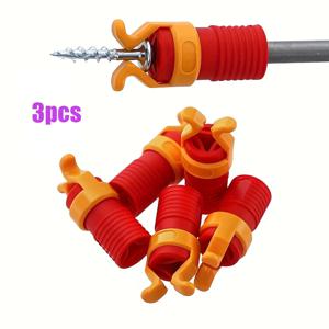 3PCS 유니버설 스크루 드라이버 비트 홀더 클램프 나사 고정 장치 목공 도구 나사 운전 도구 홈 개선을위한 설정