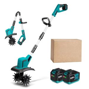 브러시리스 1500W 전기 정원 경운기 잔디 깎기 기계 로터틸러 토양 경작용 정원 전동 공구 21V 18V 배터리용