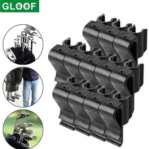 10개 골프 퍼터 홀더 골프백 클립 고정 골프 클럽 버클 볼 훈련 도구 야외 스포츠 게임 액세서리 스윙 트레이너