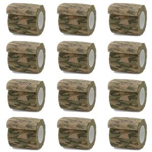 6Pcs 잔디 위장 스포츠 자기 접착 성 탄력 붕대 랩 테이프 Elastoplast 무릎 지원 패드 손가락 발목 손바닥