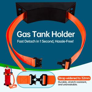 가스 실린더 장착 브래킷 키트, 퀵 릴리스 디자인, 와이드 스트랩, 산소 탱크 고정 장치