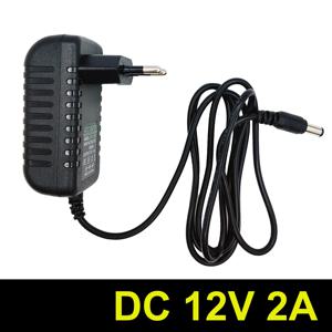 전원 어댑터 EU/US AC 100V-240V에서 DC 12V 2A로 변환 충전기 범용 어댑터 변환 플러그 카메라 DVR NVR LED 로봇 라이트용