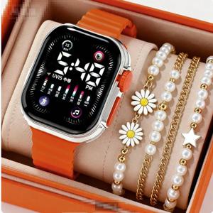 새로운 여성 대학 캐주얼 커플 시계 장미, 사랑, 선물 상자, 선물 가방, 선물 세트, 커플, 여자친구, 남자친구, 아내, 남편