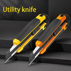 대형 아트 나이프 스테인리스 스틸 종이 커터 다목적 플라스틱 손잡이 내구성 문구류 공예용 벽지용