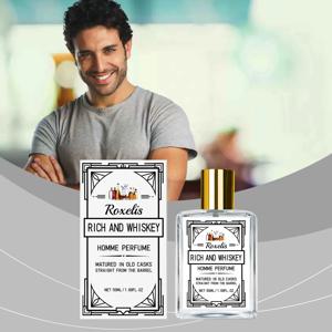 카리스마틱 위스키 남성용 콜로뉴, 자극이 없는 신선하고 오래 지속되는 향, 다재다능하고 우아한 우디 노트로 데일리하게 사용하기에 적합합니다.