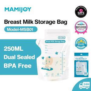 MAMIJOY 250ml/30Pcs 모유 저장 가방 일회용 소용량 냉동 우유 저장 가방 BPA 무료