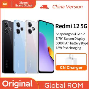Xiaomi Redmi 12 5G 글로벌 Rom Snapdragon 4 Gen2 스마트폰 50MP 쿼드 카메라 6.79 인치 화면 LCD 5000mAh 배터리 중국 버전