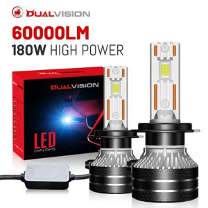 Dualvision K5C H7 H4 H11 LED 헤드라이트 H1 H8 9005 HB3 9006 HB4 9012 880 881 H27 9007 9008 H13 6000K 8000K CSP Canbus 자동차 조명