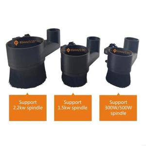 52mm /65mm/80mm 브러시 진공 청소기 조각 기계 CNC 라우터 밀링 용 집진기 커버 775 300W 500W 스핀들