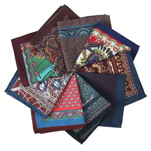 재단사 스미스 양면 인쇄 손수건 포켓 스퀘어 가슴 수건 웨딩 파티 액세서리 새로운 디자인 Hanky