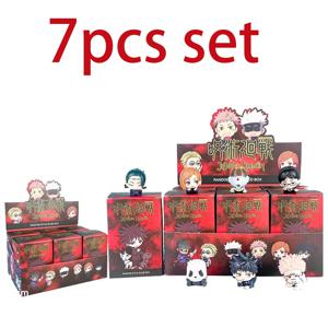 7 개/대 거짓말 스타일 애니메이션 Jujutsu Kaisen 미니 그림 장난감 Satoru Gojo 미니 귀여운 Gk PVC 동상 입상 Collectible Toys
