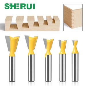1pc 8mm 12mm 생 더브 테일 조인트 라우터 비트 세트 14도 목공 조각 비트 목재 용 밀링 커터