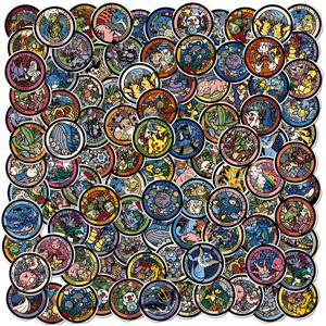 108pcs Kawaii 피카추 포켓몬 스티커 귀여운 Eevee 만화 애니메이션 데칼 노트북 스크랩북 전화 클래식 스티커 어린이 장난감