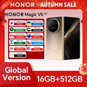 NEW HONOR 매직 V5 16GB+512GB 폴더블 OLED 스크린 5G 스마트폰 스냅드래곤 8 엘리트 5820mAh 배터리 50W 무선 슈퍼차지