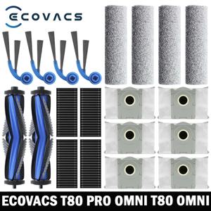 ECOVACS T80 PRO OMNI / T80 OMNI 로봇 진공 청소기 예비 부품 메인 사이드 브러시 걸레 천 HEPA 필터 먼지 봉투 액세서리