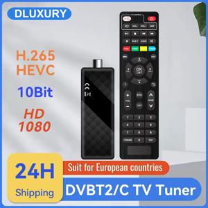 Dluxury U3mini DVB T2 DVB C 디지털 TV 디코더 HD 무료 TV 채널 7일 EPG TV 튜너 스페인 프랑스 이탈리아 콜롬비아 등