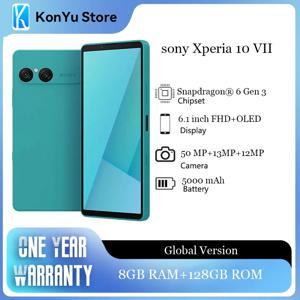 소니 엑스페리아 10 VII 5G 스마트폰 120Hz 스냅드래곤 ®   6세대 3 모바일 플랫폼 6.1인치 FHD+HDR OLED 디스플레이 5000mAh 안드로이드 폰