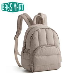 여성용 BAGSMART 미니 백팩 경량 퍼퍼 소형 백팩 지갑 퀼트 캐주얼 여행 데이팩 귀여운 방수 책가방