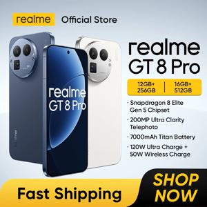 [월드 프리미어] 리얼미 GT 8 프로 스마트폰 스냅드래곤 8 엘리트 5세대 칩셋 200MP 망원 카메라 7000mAh 배터리 6.79인치 144Hz 디스플레이