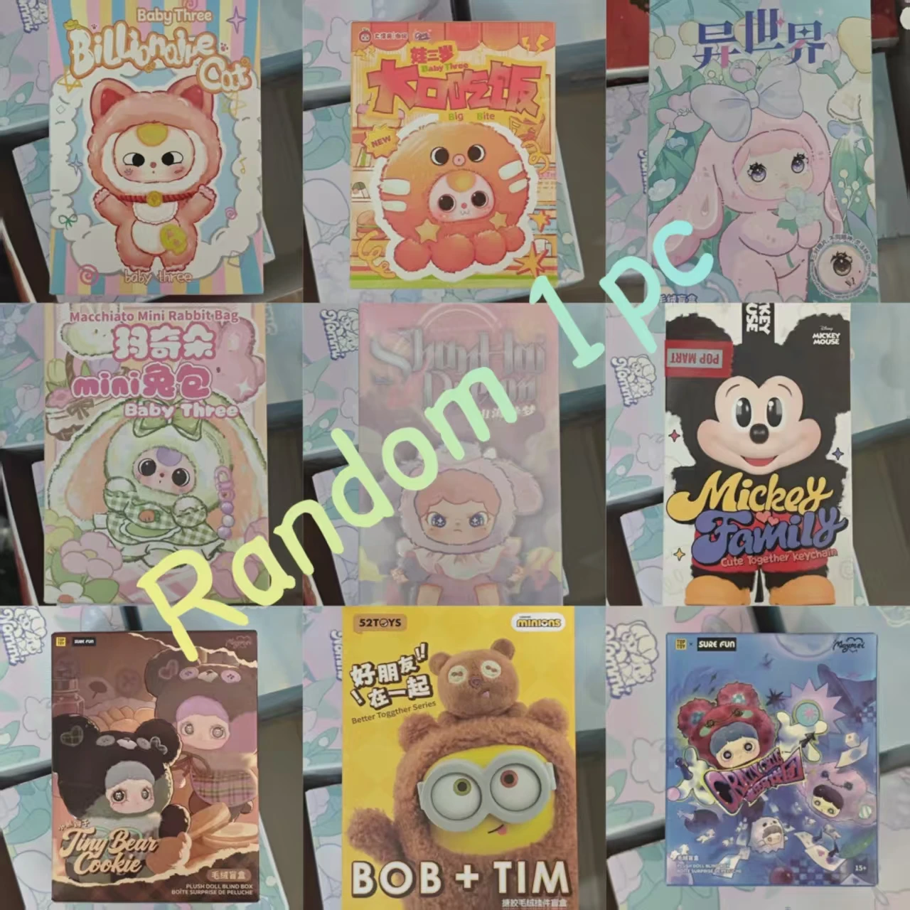 오리지널 블라인드 박스 미스터리 피규어 – 랜덤 1개 수집용 아트 토이 서프라이즈 선물