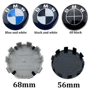 4개 56mm/68mm 자동차 휠 허브 센터 커버 액세서리 BMW 미니 M X2 X1 X3 X5 X6 X7 E60 E92 E71 E70 E46 F18에 적합