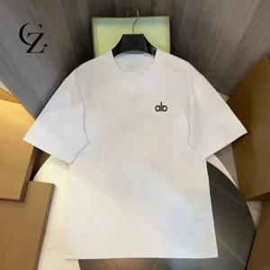 2026 럭셔리 ALt 티셔츠, 프린트된 작은 라벨, 헤비 코튼, 남녀 공용, 루즈핏 스트리트 반팔 탑