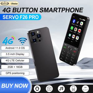 SERVO F26 PRO 안드로이드 터치 스마트폰 4G LTE RAM 2GB ROM 16GB WhatsApp 구글 플레이 WiFi 핫스팟 FM 듀얼 SIM 버튼 스마트폰