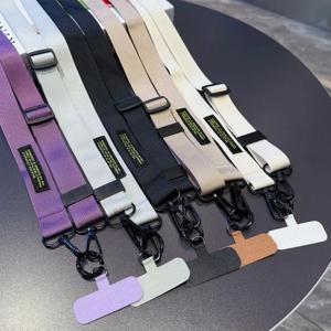 조절 가능한 랜야드 140CM 크로스바디 넥 코드 손목 스트랩 모든 휴대폰 케이스 체인 패션 분실 방지 야외용 두 개의 후크 로프