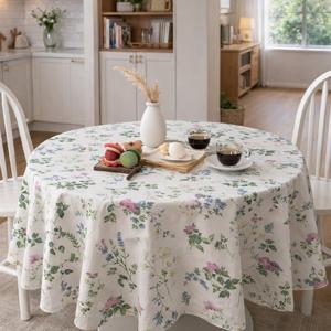 에블린 린넨 허브가든 방수 식탁보 2인M