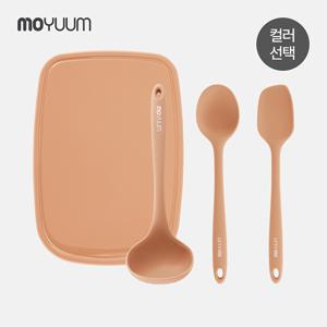 실리콘 이유식 조리도구 4종세트 (도마+국자+스파츌라 2종)