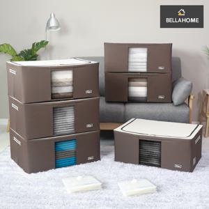 [벨라홈] 대용량 와이어 이불정리함105L+이불압축팩 6PCN6318