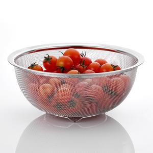 리본제이 다용도 스텐 메쉬 채반 바구니 23cm / 믹싱볼 물빠짐 야채 소쿠리