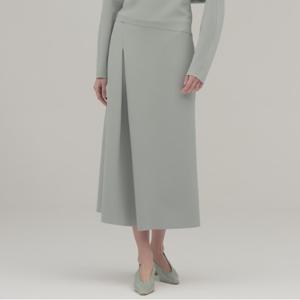 [신비][최초가149,000]몬드 핀턱 스판 훌 스커트_SVSK240301