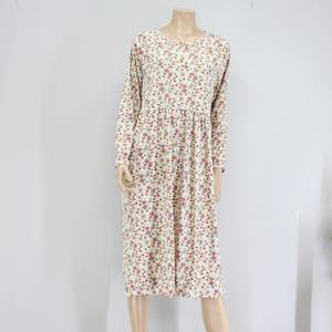 여성투버튼 피치기모 홈웨어 원피스[JB7499]실내복원피스 잠옷원피스 임부복