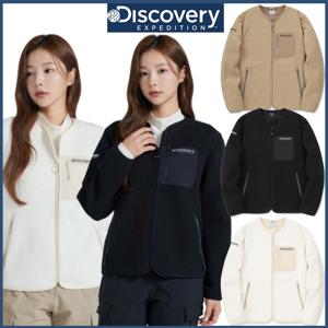 디스커버리 겨울 여성 자가드 플리스 자켓 뽀글이/가디건 DWSS32044 CJDTT
