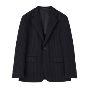 [롯데백화점][맨잇슈트](르메스트) 네이비 울혼방 스트라이프 클래식 저지 콤비 고급 재킷 (022)