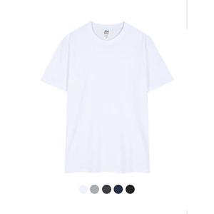 [하프클럽] 남녀공용 베이직 무지 라운드 반팔티셔츠