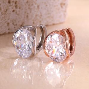 14K G.F 머큐리 크리스탈 원터치 링 귀걸이 EA1940