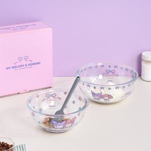 파이렉스 마이멜로디와 쿠로미 믹싱볼 2P 세트 1.4L+2.4L