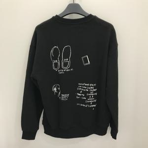 A클라이드  바스키아 레터링 맨투맨 티셔츠 (FODTS485M)