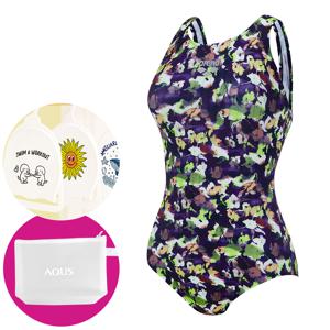 여성 수영복 일반 원피스 U백 A5FL1LD11 GRN 가방 수모행거