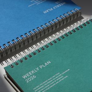 2026 캐주얼플래너 위클리 탁상용 16절 데스크 다이어리