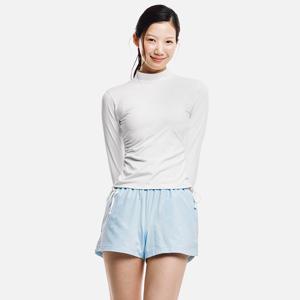 우먼 드로스트링 래쉬가드 오프화이트 (B6SWWRG003OWT)