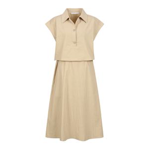 린넨 반팔 투피스형 원피스_DW4MO328