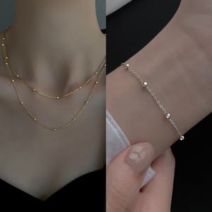 여성 볼 스네이크 체인 목걸이 팔찌 발찌